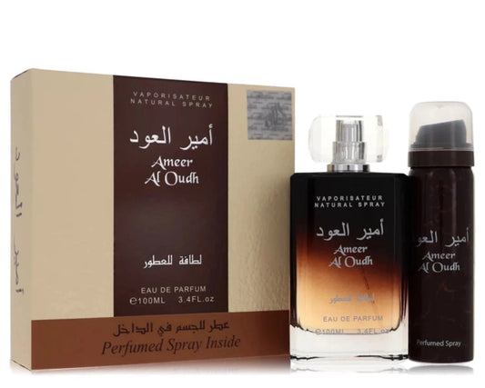 Ameer Al Oudh By Lattafa for men, Gift Set