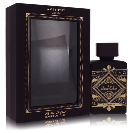 Amethyst Badee Al Oud Eau De Parfum Spray By Lattafa, unisex