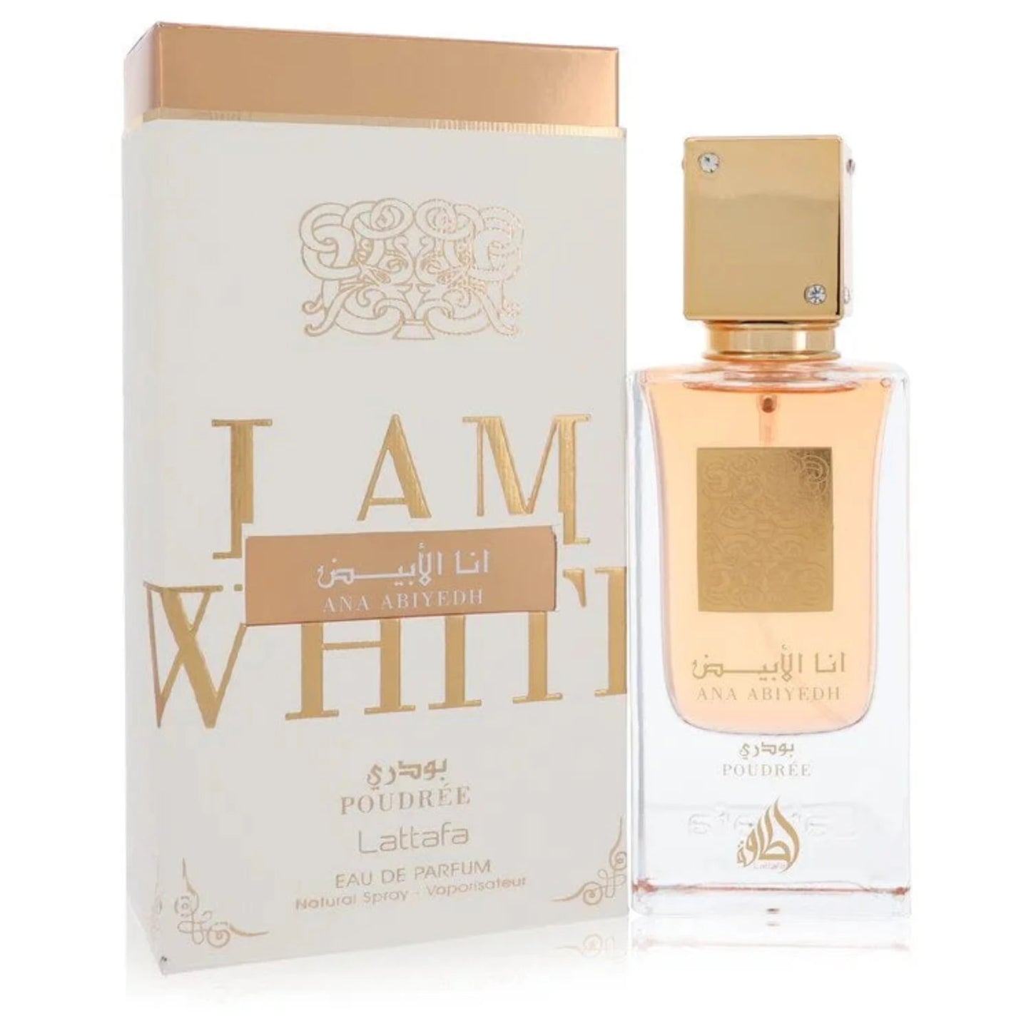 Ana Abiyedh I Am White Poudree Eau De Parfum Spray By Lattafa, unisex