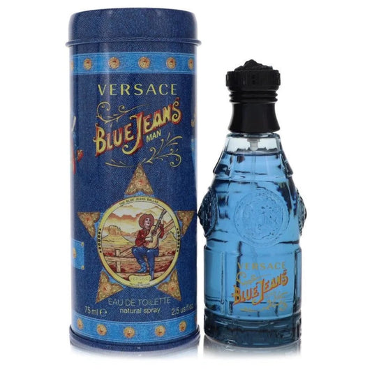 Blue Jeans Eau De Toilette Spray (New Packaging) By Versace for men