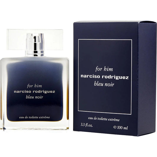 Narciso Rodriguez Bleu Noir Extreme Eau De Toilette Spray By Narciso Rodriguez for men 3.3 oz