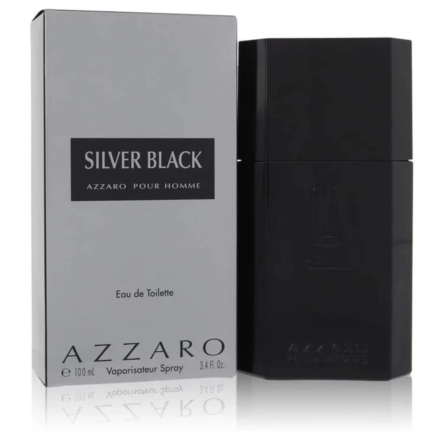 Silver Black Eau De Toilette Spray By Azzaro for men